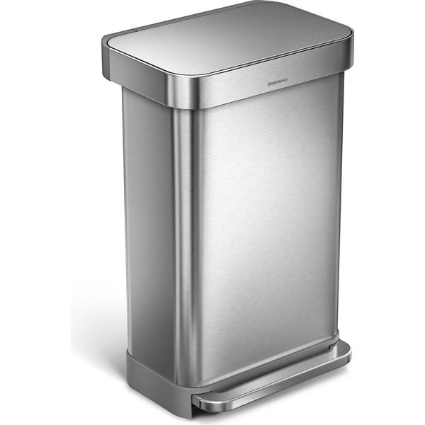 Cestino A Pedale Simplehuman CW2024 In Acciaio Inox Spazzolato 45 L-image