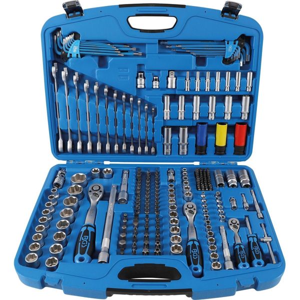 Bgs Set Di Chiavi A Bussola Per Alberi 6,3 Mm (1/4 Di Pollice) / 10 Mm (3/8 Di Pollice) / 12,5 Mm (1/2 Di Pollice) 218 Pezzi-image