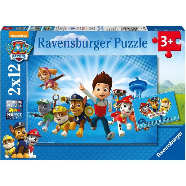 Ravensburger 7586 Puzzle Ryder E I Paw Patrol 2 X 12 Pezzi 7586-image