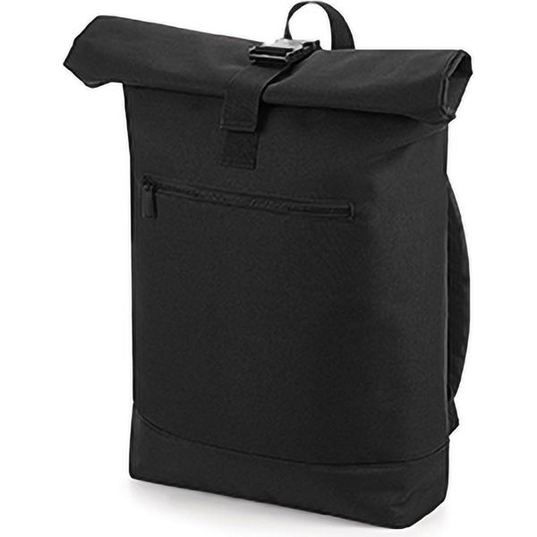 Bagbase BG855 | Zaino Roll-Top / Zaino Per Il Tempo Libero | 32 X 44 X 13 Cm - Colore: Nero - Dimensioni: 32 X 44 X 13 Cm-image
