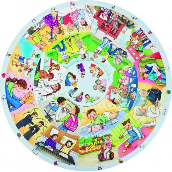 Beleduc Xxl Puzzle Educativo Giocattolo Educativo La Mia Vita Scatola Di Cartone-image
