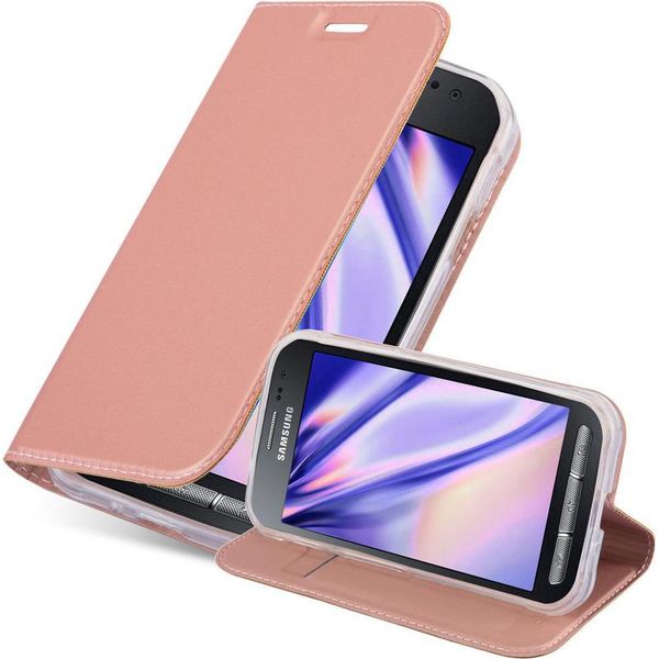 Cadorabo Custodia Per Cellulare Per Samsung Galaxy Xcover 3 Custodia Protettiva In Rosa Cover Etui Book Case Booklet-image