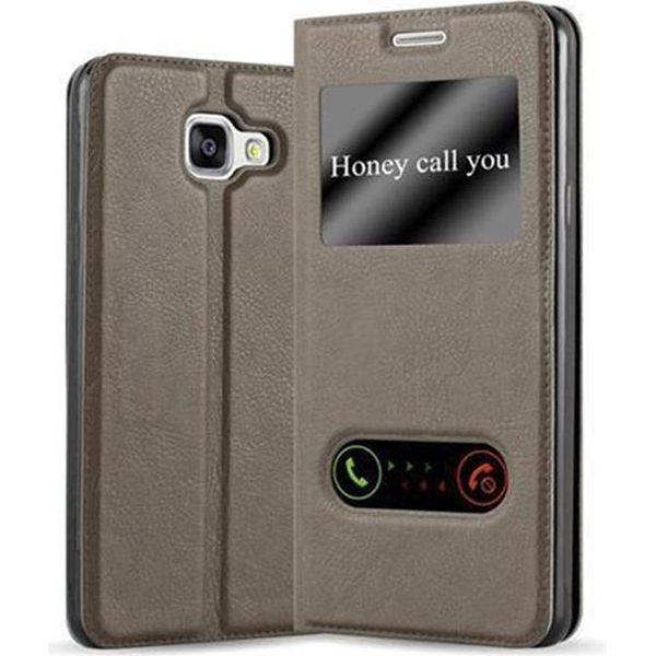 Cadorabo Custodia Protettiva Per Samsung Galaxy A5 2016 Cover In Marrone Custodia Del Telefono Cellulare Custodia A Libro Cover Case-image