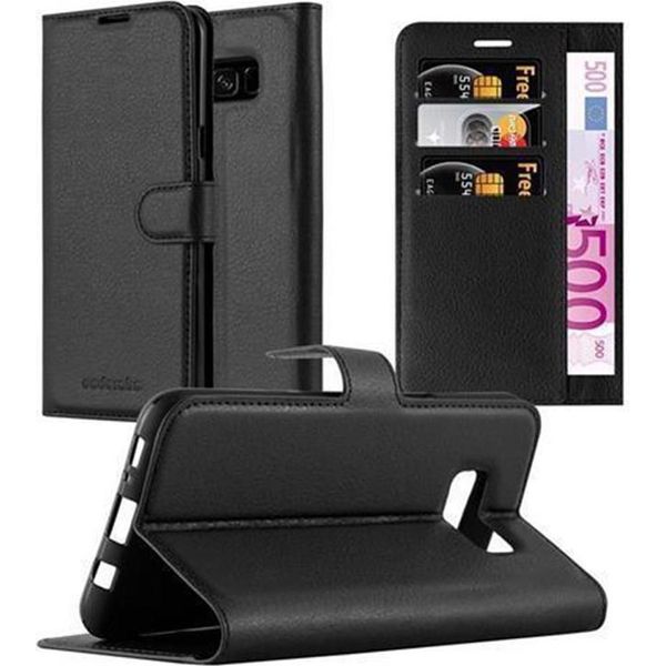 Cadorabo Custodia Per Samsung Galaxy S8 Plus Custodia Protettiva In Nero Custodia Per Cellulare Cover Chiusura Magnetica-image