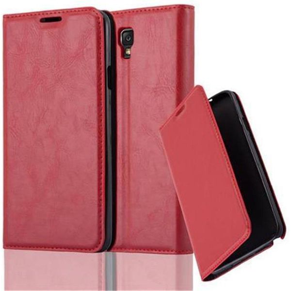 Cadorabo Custodia Per Samsung Galaxy Note 3 Neo Custodia Protettiva In Rosso Custodia Per Cellulare Cover Chiusura Magnetica-image