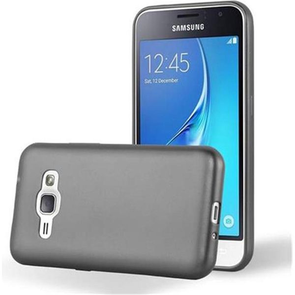 Cadorabo Custodia Protettiva Per Samsung Galaxy J1 2016 Cover In Grigio Custodia Per Telefono Cellulare Tpu Custodia In Silicone Cover Case-image