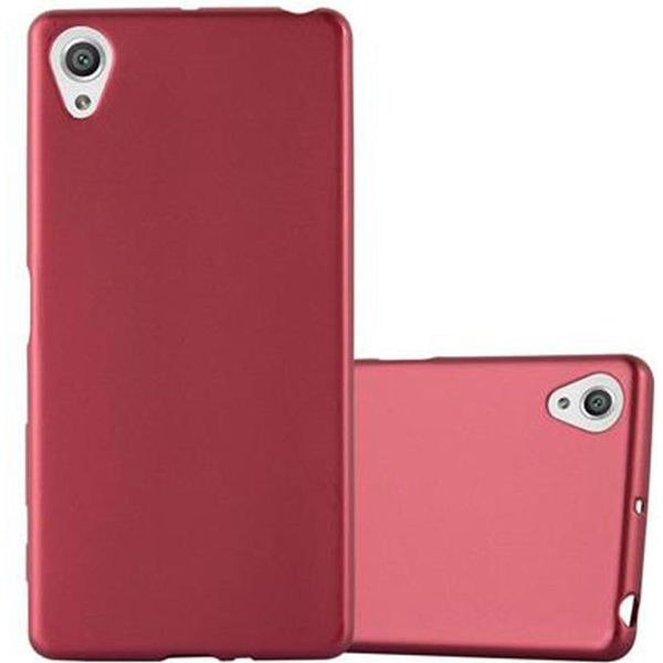 Cadorabo Cover Protettiva Per Sony Xperia X In Rosso Custodia Per Cellulare Custodia In Silicone Tpu Cover Case-image