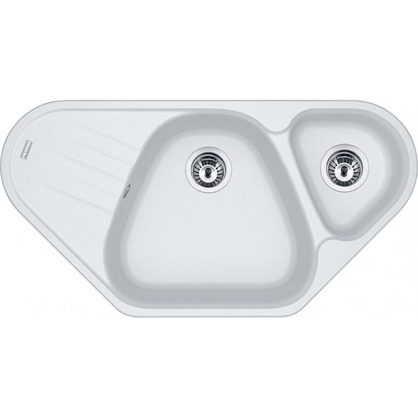Franke Smart Antea Lavello Da Incasso Fragranit Lavello Azg 661-96 E Glacier Manopola Rotante Cromo Da 80 Cm 114.0477.992-image