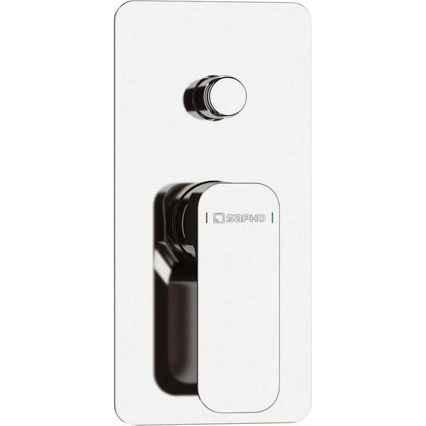 Sapho Spy - Miscelatore Da Incasso Per Doccia Con Corpo, 2 Uscite, Cromo PY42-image