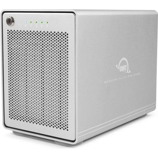 Owc Mercury Elite Pro Quad - Custodia Per Hdd - 2,5/3,5 Pollici - Serial Ata Iii - Connettività Usb - Argento Argento-image