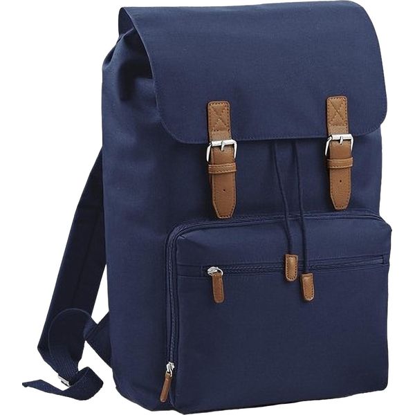 Zaino / Zaino Per Laptop Bagbase Heritage, Per Laptop Fino A 17 Pollici BC2540 (Taglia Unica) (Blu Scuro)-image