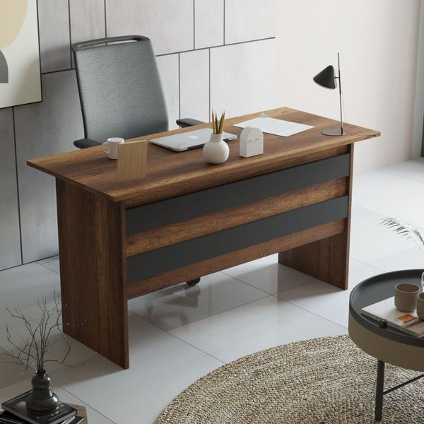 Skye Decor, Vo1-Ba, Scrivania, Noce, 100 % Melamin Coated Slipboard, 140 X 60 X 73,8 Cm-image