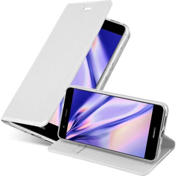 Cadorabo Custodia Per Cellulare Per Huawei P10 Lite Custodia Protettiva In Argento Cover Etui Book Case Booklet-image