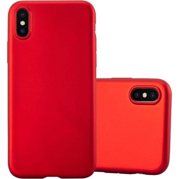 Cadorabo Custodia Protettiva Per Apple Iphone X / Xs In Rosso Custodia Del Telefono Cellulare Custodia In Silicone Tpu Cover Case-image