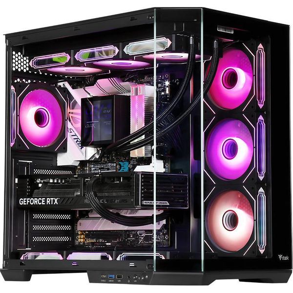 Itek Dark Cave Aku, Torre, Pc, Nero, Atx, Micro Atx, Mini-Itx, Acciaio, Gaming-image