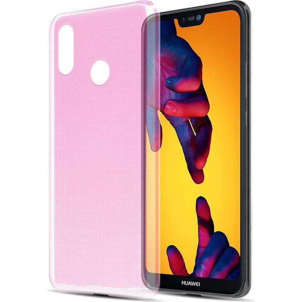 Cadorabo Custodia Per Huawei P20 Lite 2018 / Nova 3E Custodia Protettiva In Rosa Custodia Protettiva Tpu Silicone Cover Case-image