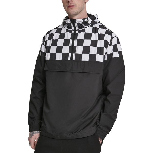 Bunda Urban Classics Check Pull Over Jacket Blk/Chess - M-image