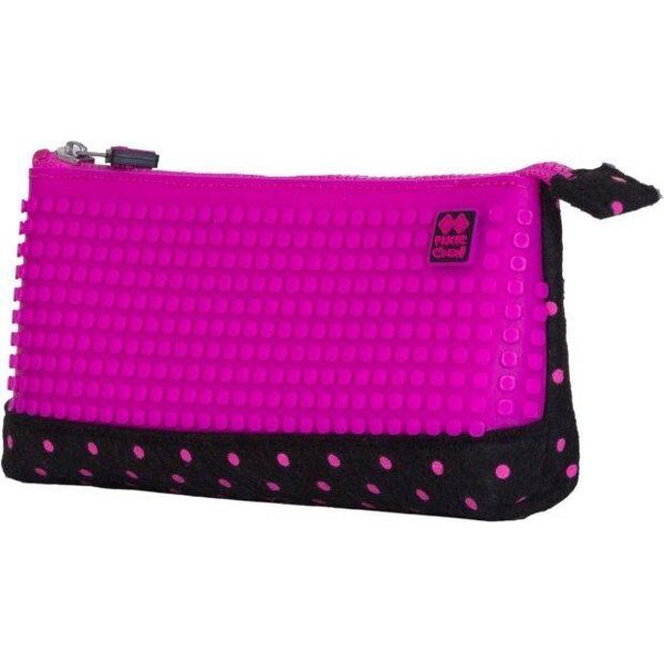 Pixie Crew Valigetta Grande Nero Con Punta Fuchsie-image