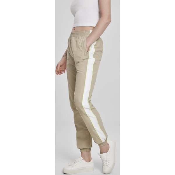 Urban Classics TB3415 | Ladies Piped Track Pants Trainingshose Damen - Farbe: Concrete/Electriclime - GrößE: Xl-image