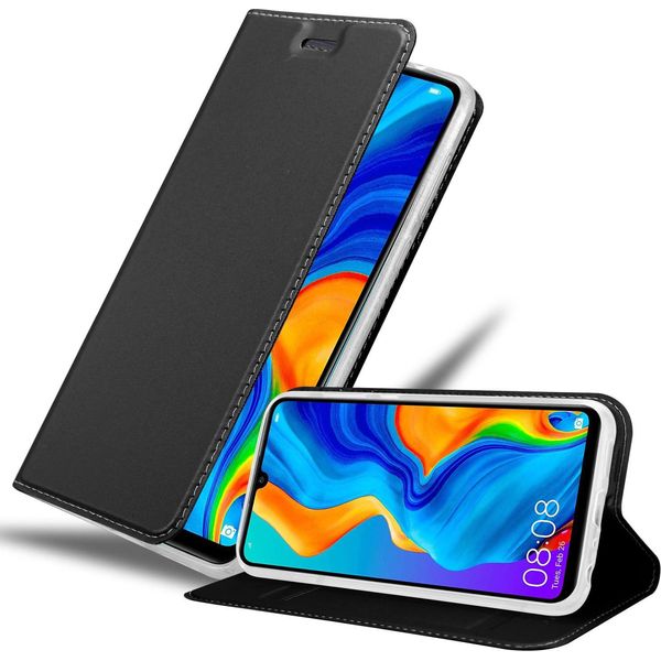 Cadorabo Custodia Per Cellulare Per Huawei P30 Lite Custodia Protettiva In Nero Cover Etui Book Case Booklet-image
