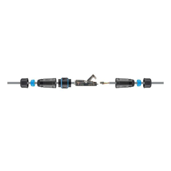 Goobay 44416 Connettore Per Cavo Di Rete Da Esterno (IP68), Cat 6A Utp Non Schermato - Antipolvere E Impermeabile, Morsettiera Per Montaggio Lsa (Senza Attrezzi)-image