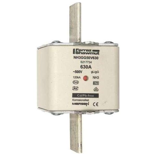 Fusibile NH-ZERO Taglia 3, 630A AC500V - Fusibile A Bassa Tensione Hrc NH3 630A NH3GG50V630-image
