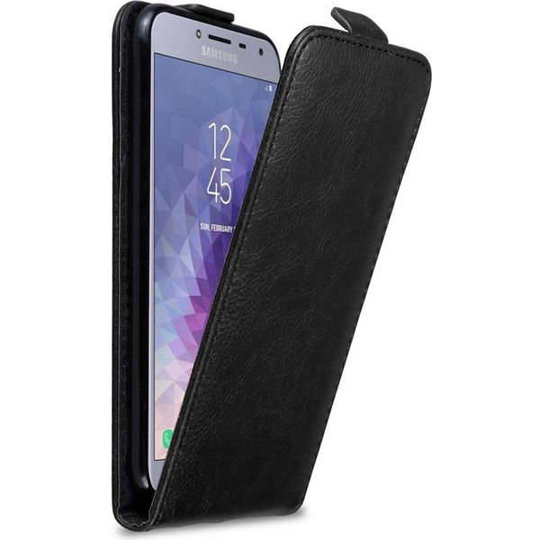 Cadorabo Cover Per Samsung Galaxy J4 2018 Cover Protettiva In Nero Flip Case Custodia Per Telefono Cellulare Cover-image