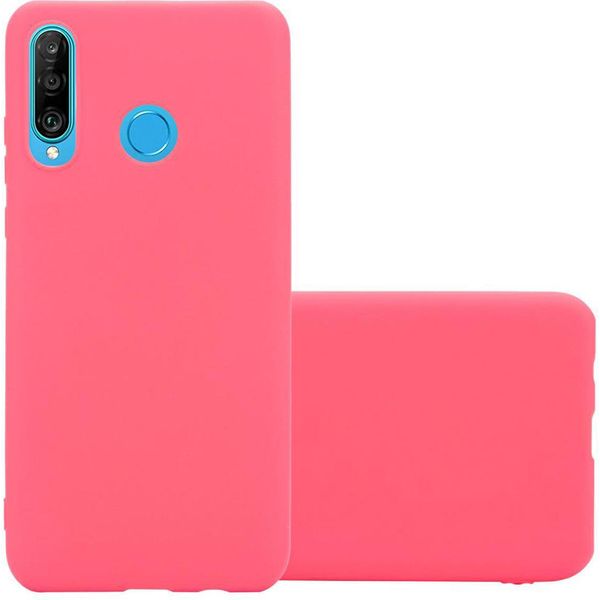 Custodia Cadorabo Per Huawei P30 Lite Custodia Protettiva In Rosso Custodia Per Cellulare Tpu Custodia In Silicone Cover-image