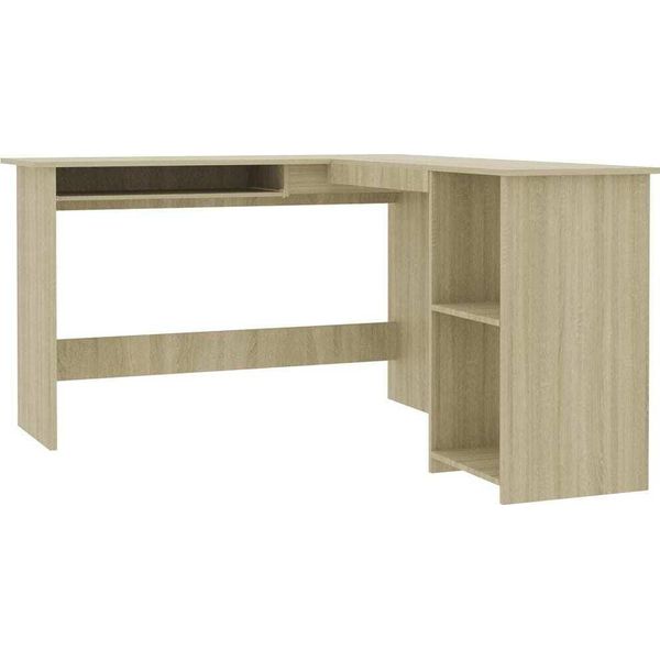 Syfax™ Scrivania Angolare A L Rovere Sonoma 120X140X75Cm Multistrato-image