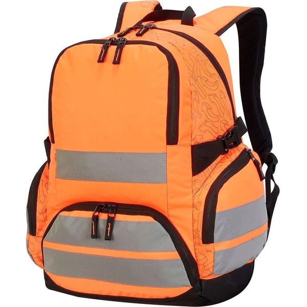 Zaino Shugon London Pro Hi-Vis (2 Pezzi/Confezione) BC4161 (Taglia Unica) (Arancione)-image