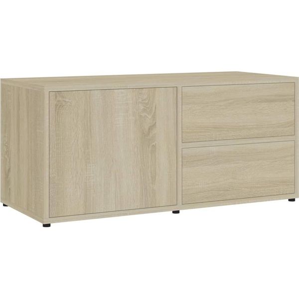 Syfax™ Mobile Porta Tv Rovere Sonoma 80X34X36 Cm Legno Multistrato-image