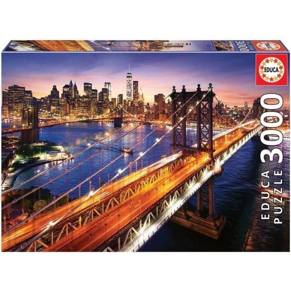 Educa Puzzle Crepuscolo A Manhattan 3000 Pezzi-image