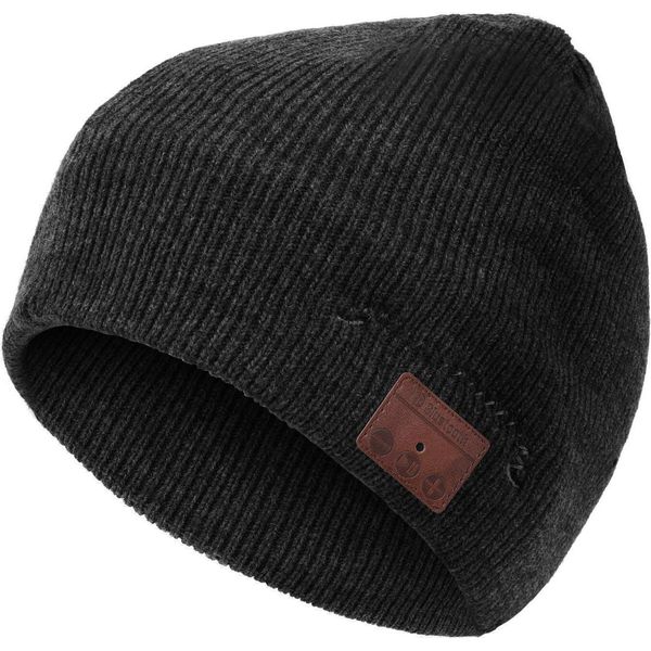 Inf Berretto Con Cuffie Bluetooth 5.0 E Microfono Grigio Scuro-image