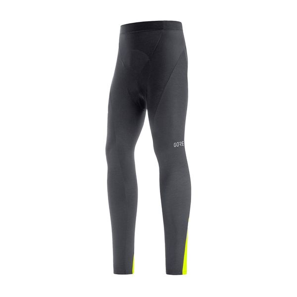 Gore C3 Thermo Plus Pants Uomo Vita Elastica Nero E Giallo Neon Taglia M 100649990808-image