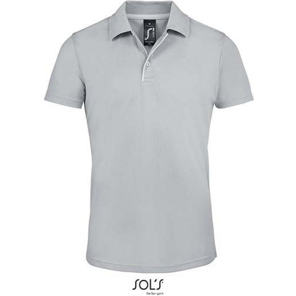 Sols 01180 | Polo Sportiva Uomo Performer - Colore: Grigio Puro - Taglia: Xl-image