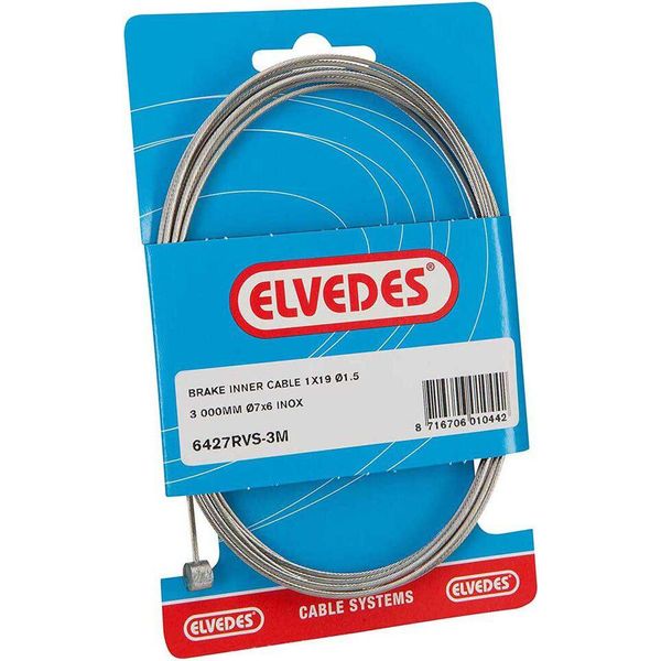 Elvedes Rem Cavo Interno In Acciaio Inox 4M 2 Nippli Barile 7X6 Lampadina 5,5X10-image