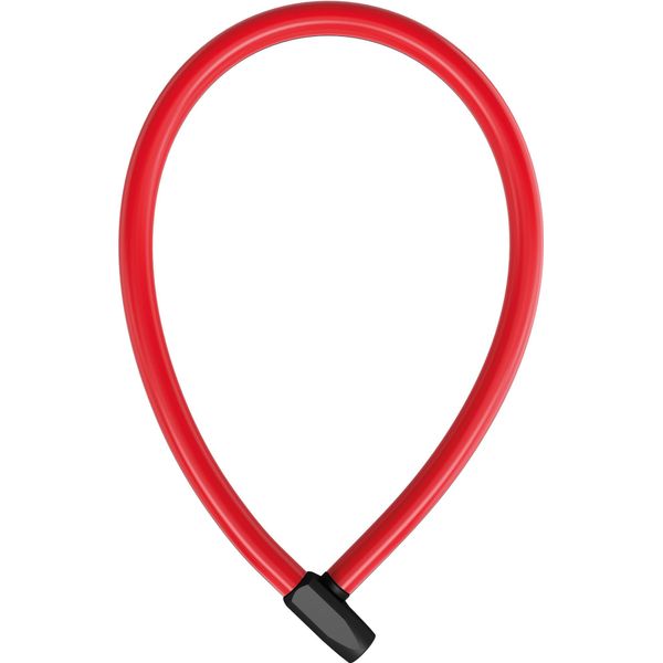 Lucchetto A Cavo Abus 4408K - Cavo In Acciaio Lungo 65 Cm Con Rivestimento In Plastica - Lucchetto Per Bicicletta Con Livello Di Sicurezza Abus 2 - Rosso-image