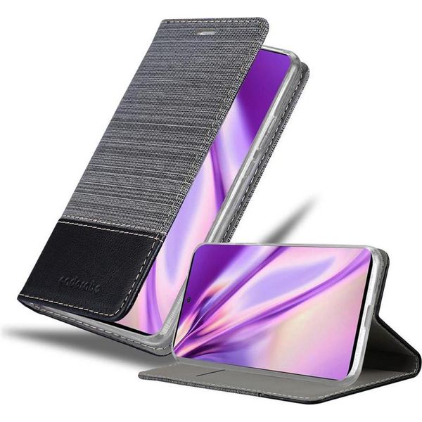 Cadorabo Custodia Per Samsung Galaxy A51 5G Custodia Protettiva In Grigio Custodia Per Cellulare Custodia A Libro Cover-image