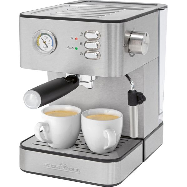Macchina Per Caffè Espresso Proficook PC-ES 1209 Alloggiamento In Acciaio Inox, 20 Bar-image
