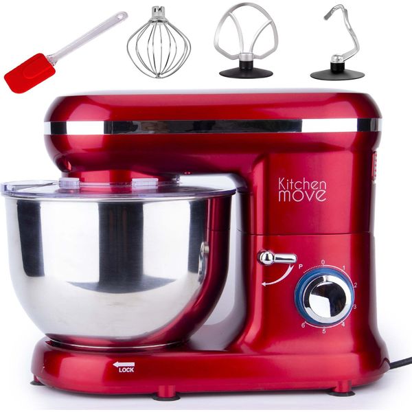 Robot Pasticceria Multifunzione 5,5L 1500W Rosso Kitchen Move Bat-1519-image