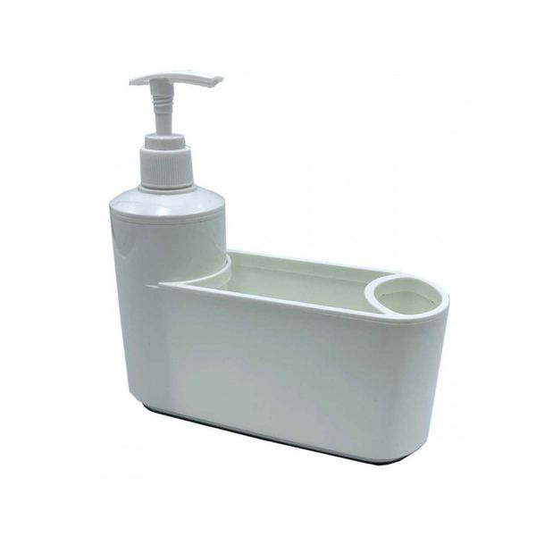 Distributore Di Detersivo Per Piatti Con Contenitore Bianco-image