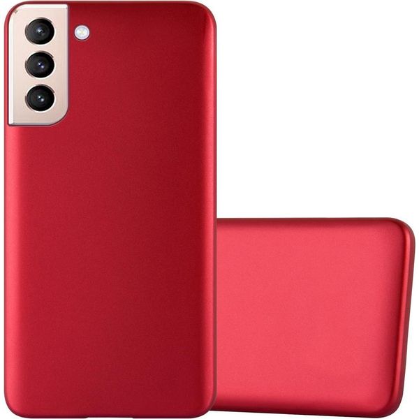 Cadorabo Custodia Protettiva Per Samsung Galaxy S21 Plus In Rosso Custodia Del Telefono Cellulare Custodia In Silicone Tpu Custodia Cover-image