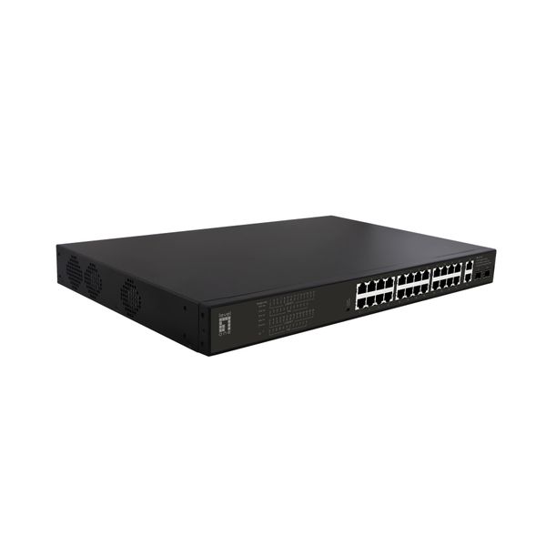 Switch Level One GEP-2821 Levelone 28X GEP-2821 19" 390W 24Xpoe"-image