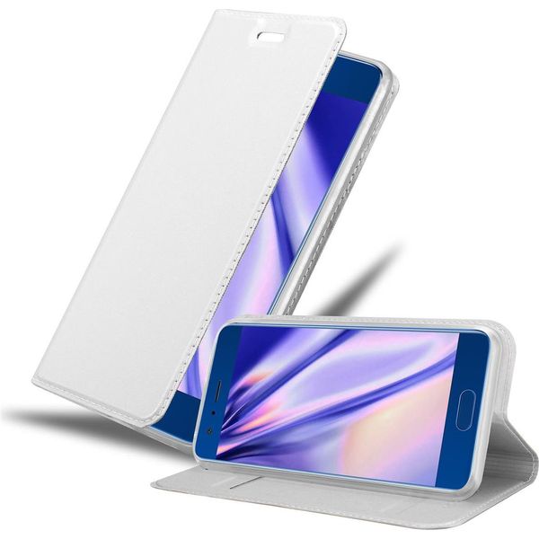 Cadorabo Custodia Per Cellulare Per Honor 9 Custodia Protettiva In Argento Cover Etui Book Case Booklet-image