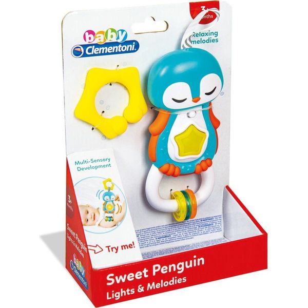 Clementoni Interaktywna Grzechotka Pingwin-image