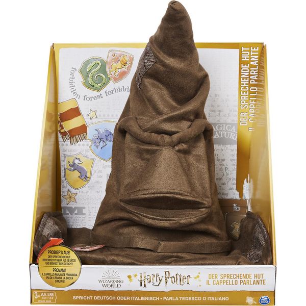 Spin Master Wizarding World Harry Potter - Cappello Interattivo Parlante Con Suono, Giocattolo Per Bambini Dai 5 Anni In Su, Merchandise Per Fan Con Licenza Ufficiale, Marrone-image