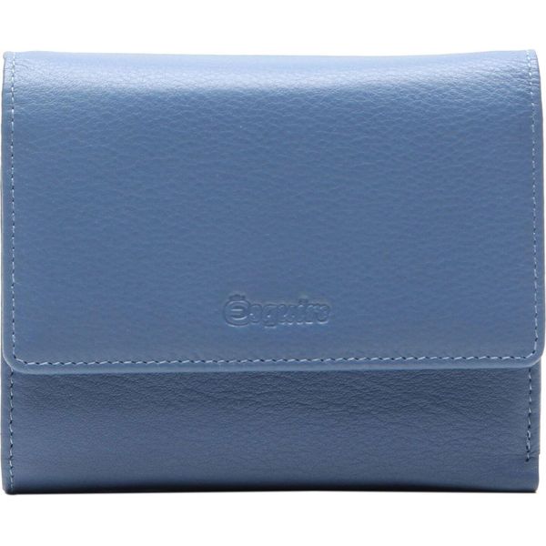 Esquire Pelle Portafoglio Viktoria Flap Wallet Dove Blue Celeste-image