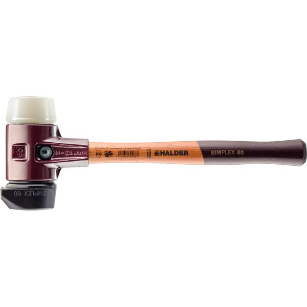 Mazza Simplex A Faccia Morbida Con Alloggiamento Te E Manico In Legno, Ø 80, Composizione In Gomma Con Base / Nylon-image