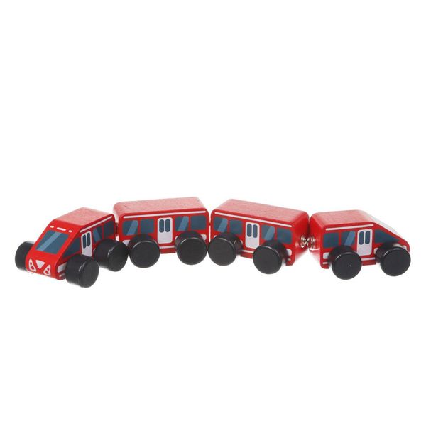 Cubika Ferrovia In Legno Magnetica - Rosso-image