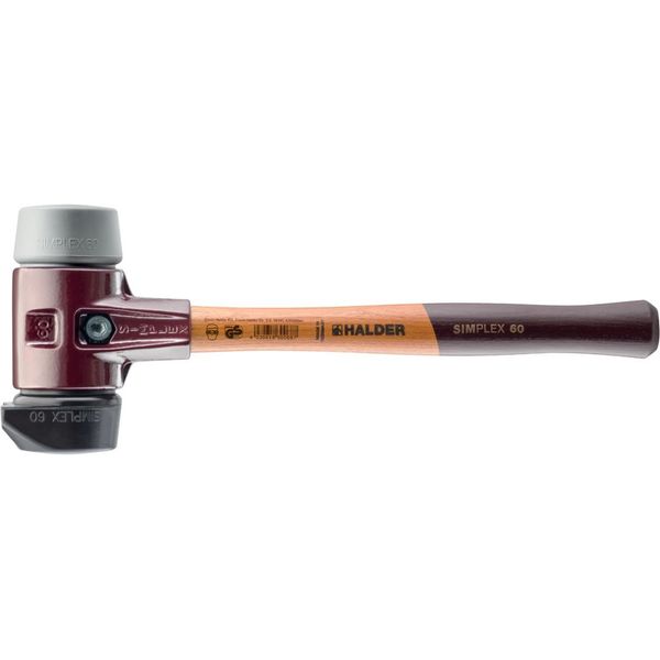 Mazza Simplex Soft-Face Con Alloggiamento Te E Manico In Legno, Ø 80, Composizione In Gomma Con Base / Tpe-Mid-image